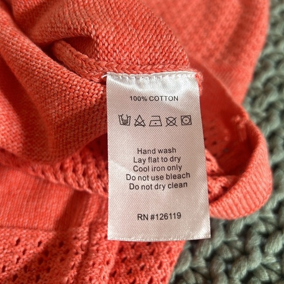 Victor Glemaud Womens Coral Crochet Eyelet Cotton Maxi Dress XS Resort Boho - Picture 11 of 11